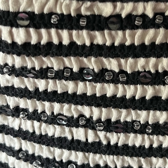 INC sequined tube top front with sewn 3/4 sleeved jacket - Picture 4 of 6